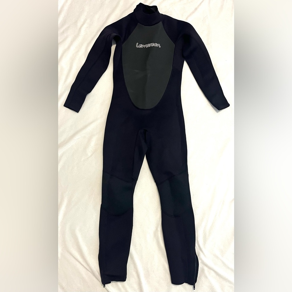 Lemorecn Black 3:2MM Full-Body Quality Wetsuit Kids Size 14